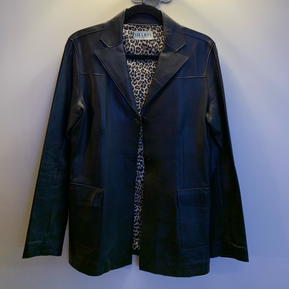 Shari’s Black Leather blazer